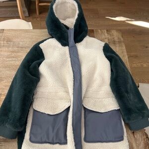 UGG Letty Sherpa Block Coat - Size Small